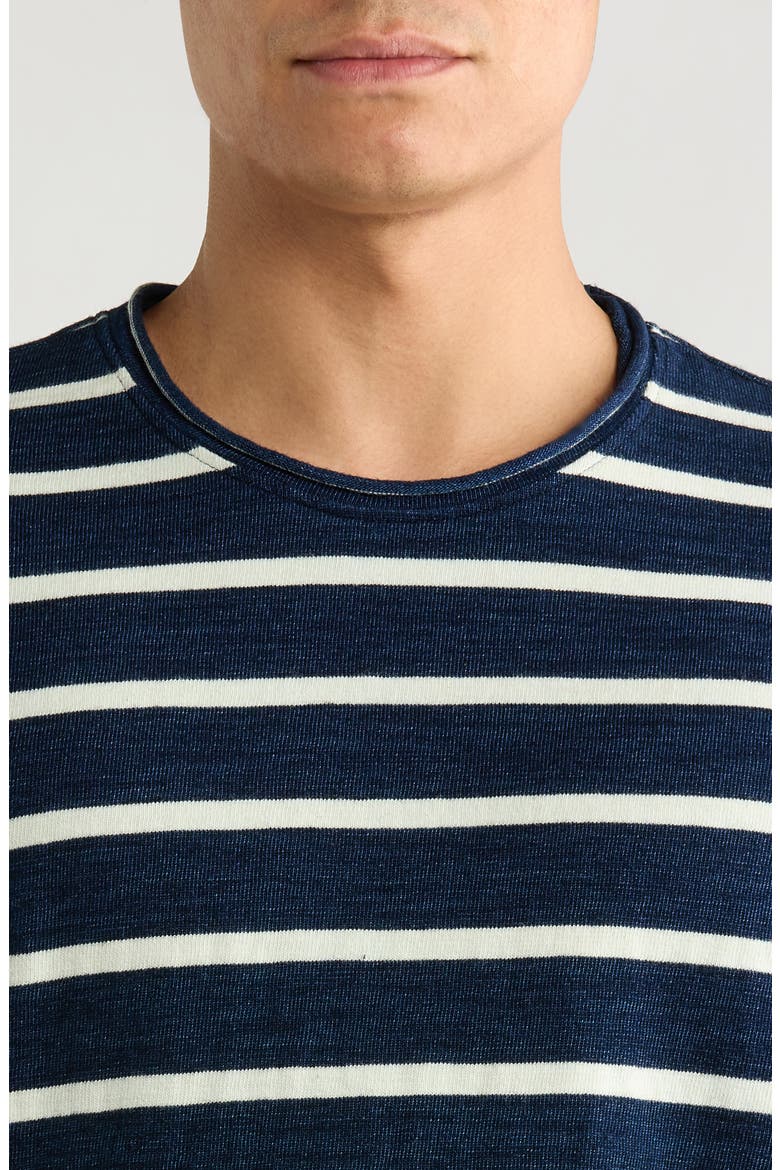 Danny Stripe Long Sleeve Top, Alternate, color, NAVY/NATURAL STRIPE