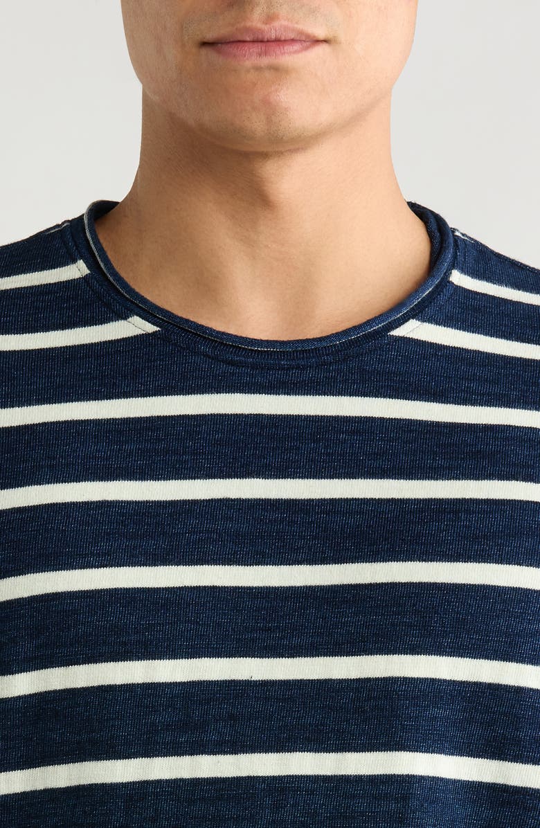 AG Danny Stripe Long Sleeve Top, Alternate, color, Navy/Natural Stripe