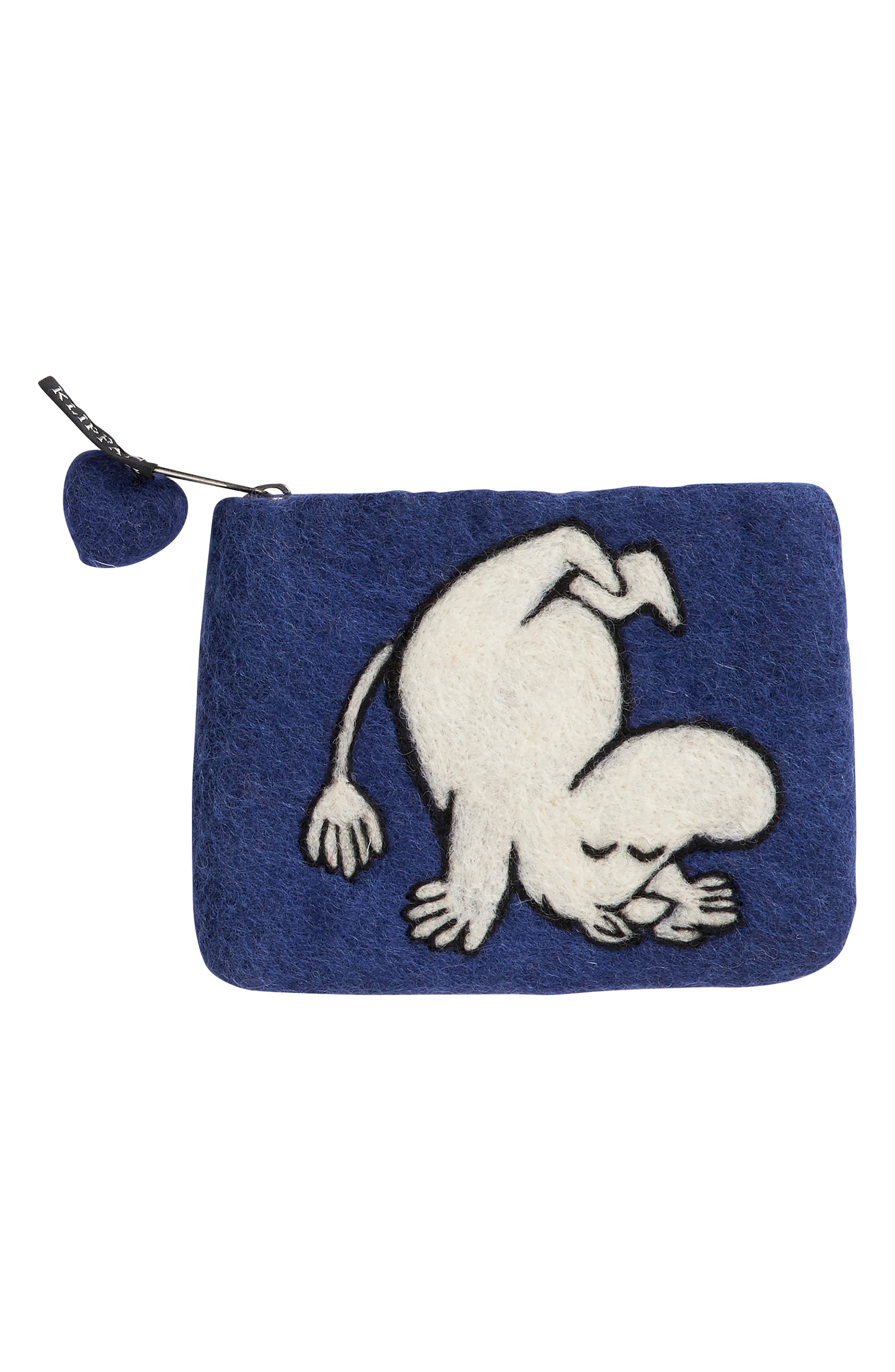 Kids' Handmade Wool Purse, Main, color, NAVY