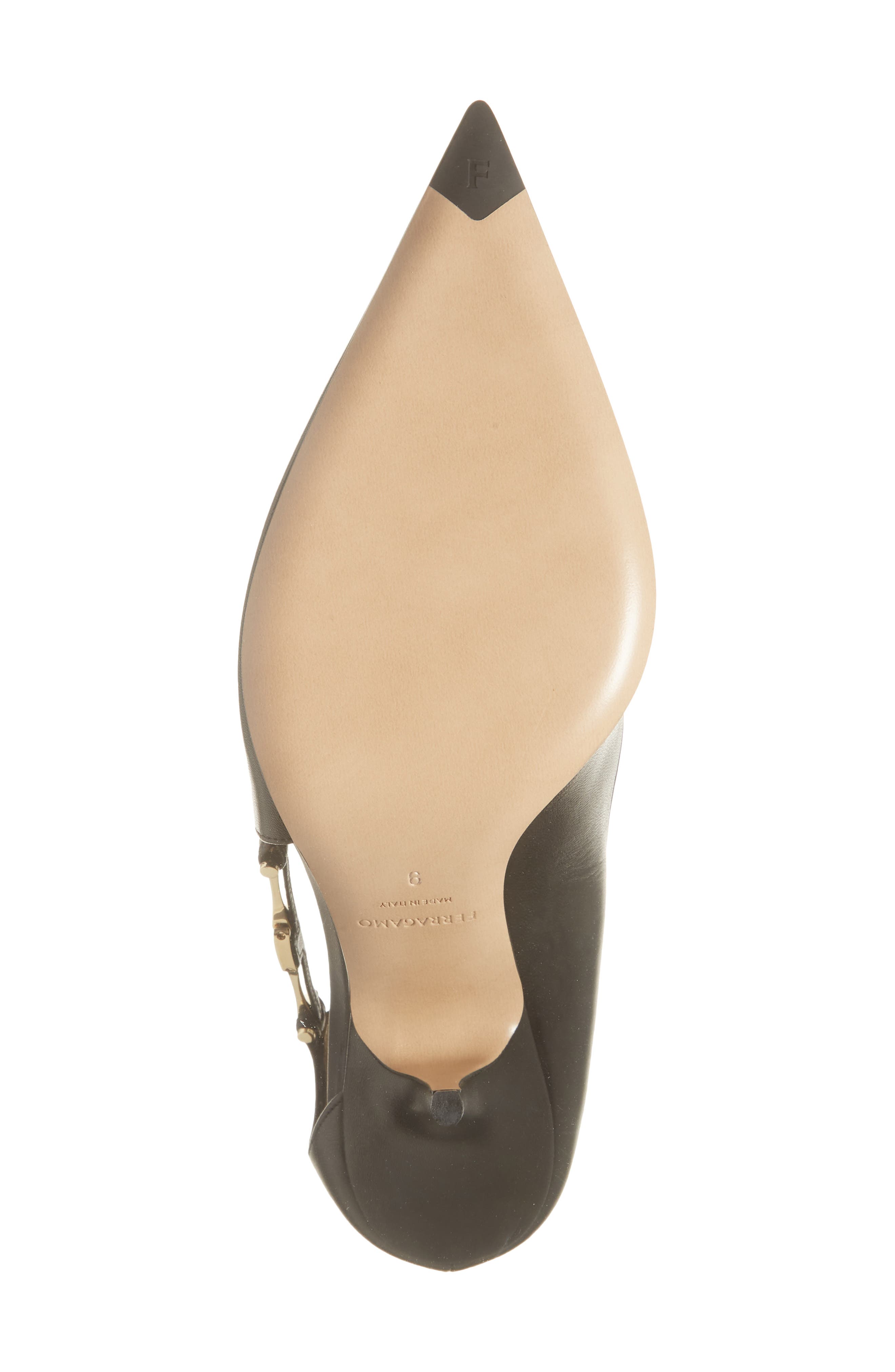 FERRAGAMO Tulip Pointed Toe Pump, Alternate, color, Nero