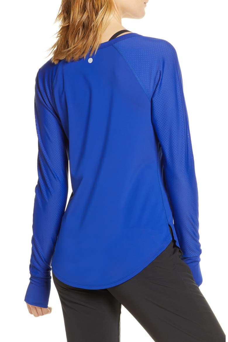 Hi Energy Long Sleeve Active Tee, Alternate, color, BLUE CLEMATIS