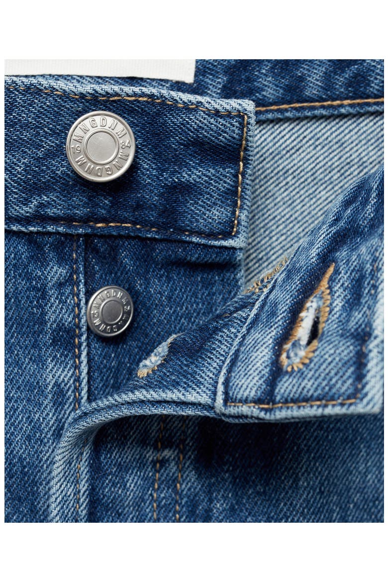 Cuffed Wide Leg Jeans, Alternate, color, MEDIUM BLUE