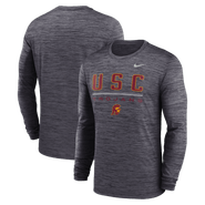 Nike Men's Nike Black USC Trojans Sideline Velocity Dri-FIT Long Sleeve T-Shirt