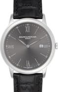 Baume & Mercier Classima Leather Strap Watch, 42mm