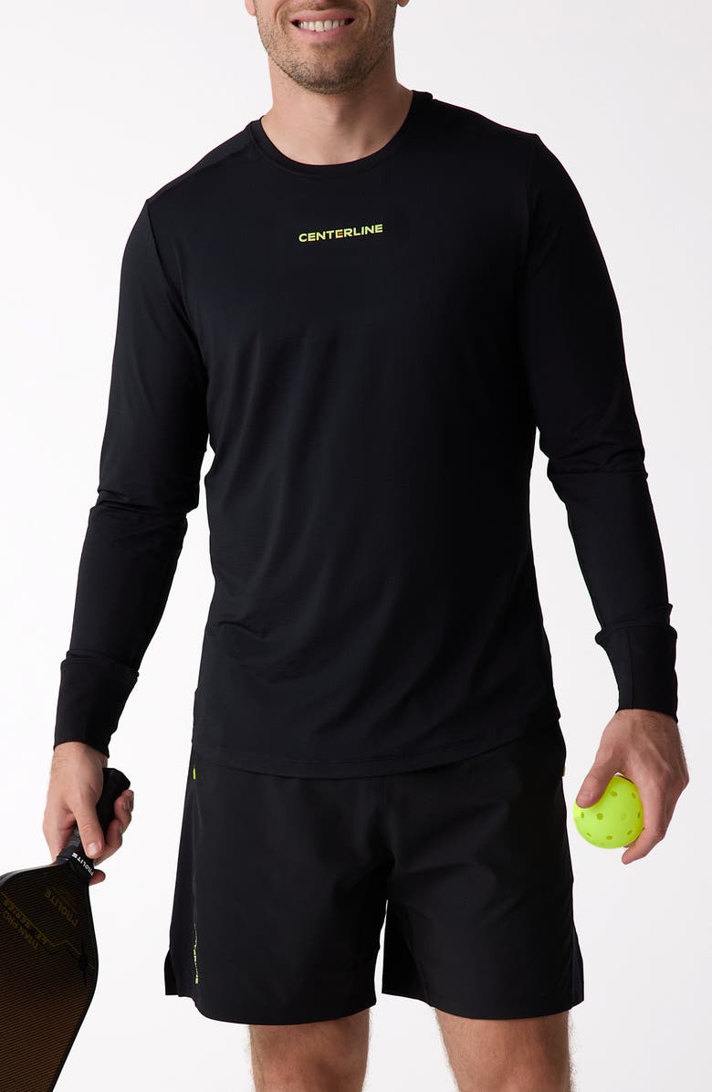 Centerline Athletics AirLite Men's Long Sleeve, Main, color, Black