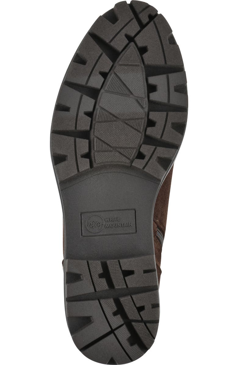 White Mountain Footwear Tariq Lug Lace-Up Boot, Alternate, color, Coco Brown/ Suedette