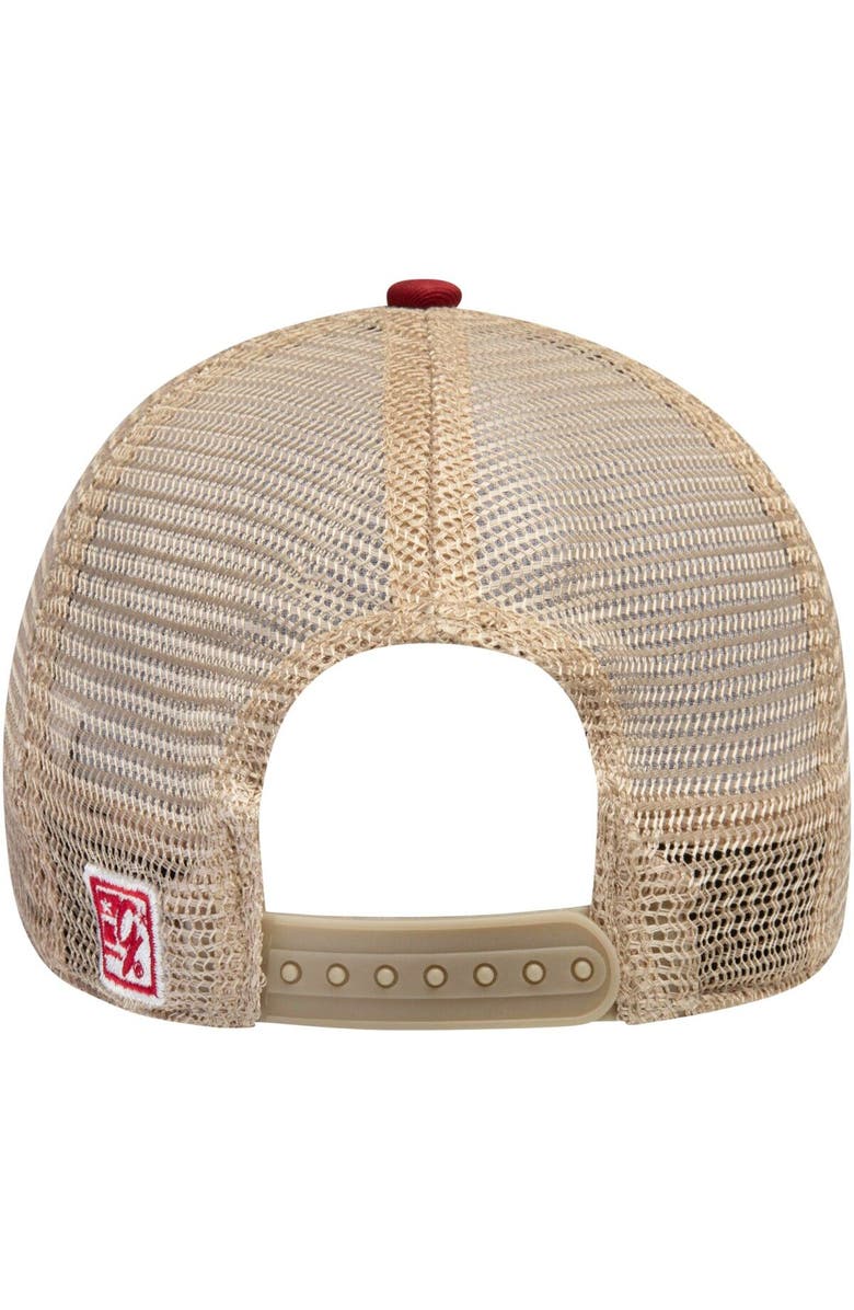 THE GAME Men's The Game Crimson Washington State Cougars Split Bar Trucker Adjustable Hat, Alternate, color, Crimson