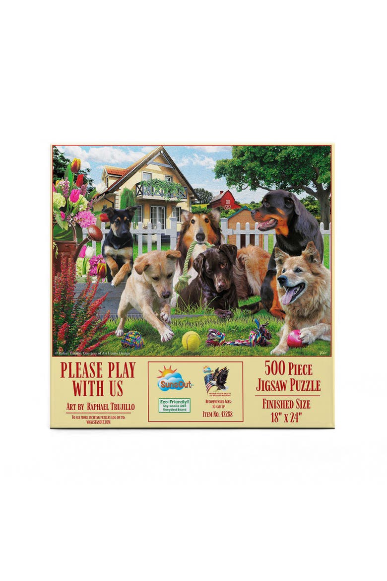 Please Play with Us 500 piece Jigsaw Puzzle for Adults, Alternate, color, Multicolor