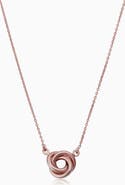 Oradina 14K Gold Kiss Me Pendant Necklace