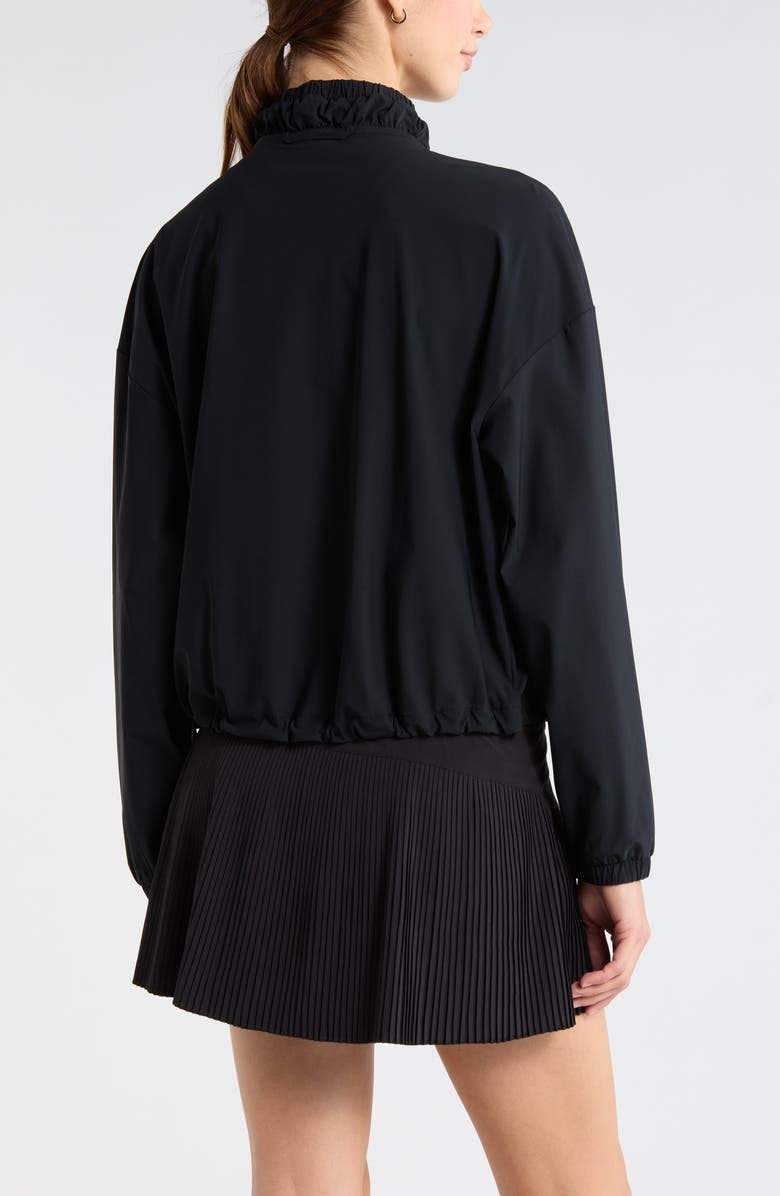 Zella Transit Pullover Jacket, Alternate, color, Black