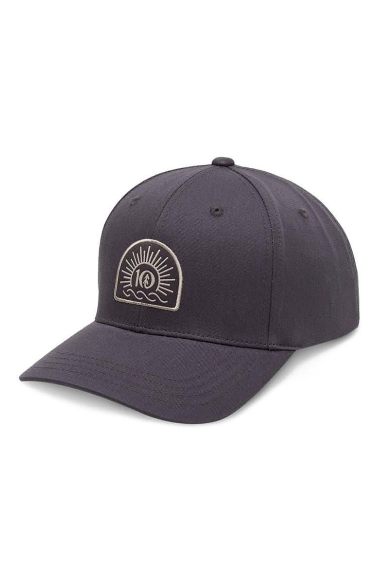 tentree Sunrise Logo Elevation Hat, Main, color, Graphite/Creek Stone