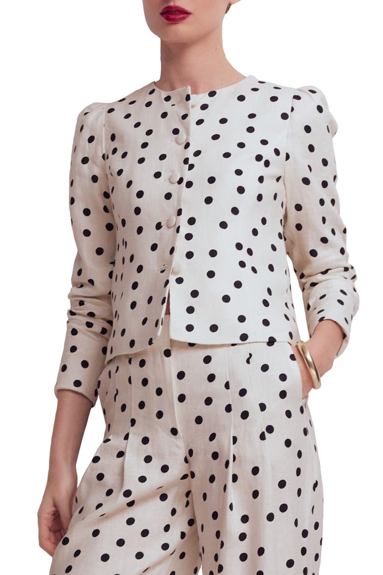 Salisbury Jacket, Main, color, IVORY/ PAINTED DOT