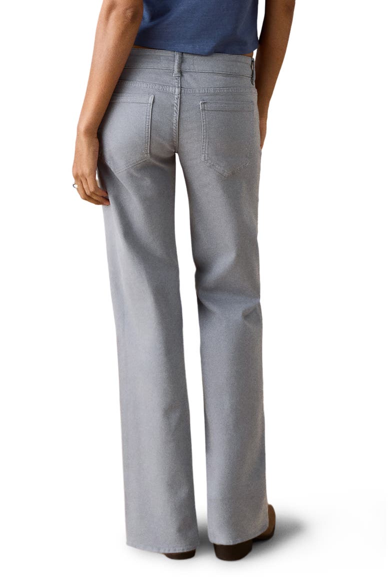 Lace-Up Low Rise Wide Leg Jeans, Alternate, color, BLUE