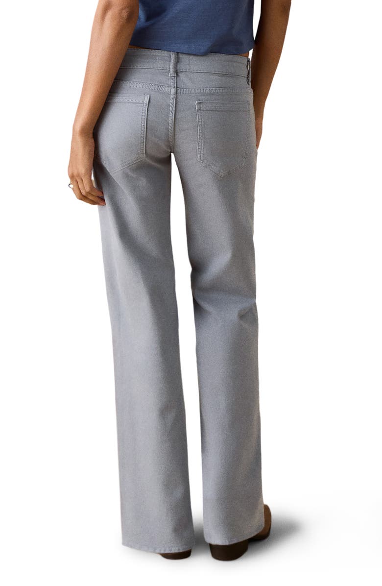 MANGO TEEN Lace-Up Low Rise Wide Leg Jeans, Alternate, color, Blue