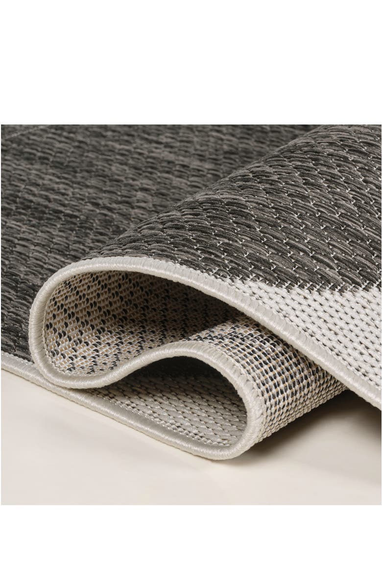 JONATHAN Y Rayna Modern Geometric Organic Shapes Indoor/Outdoor Area Rug, Alternate, color, Black/Cream