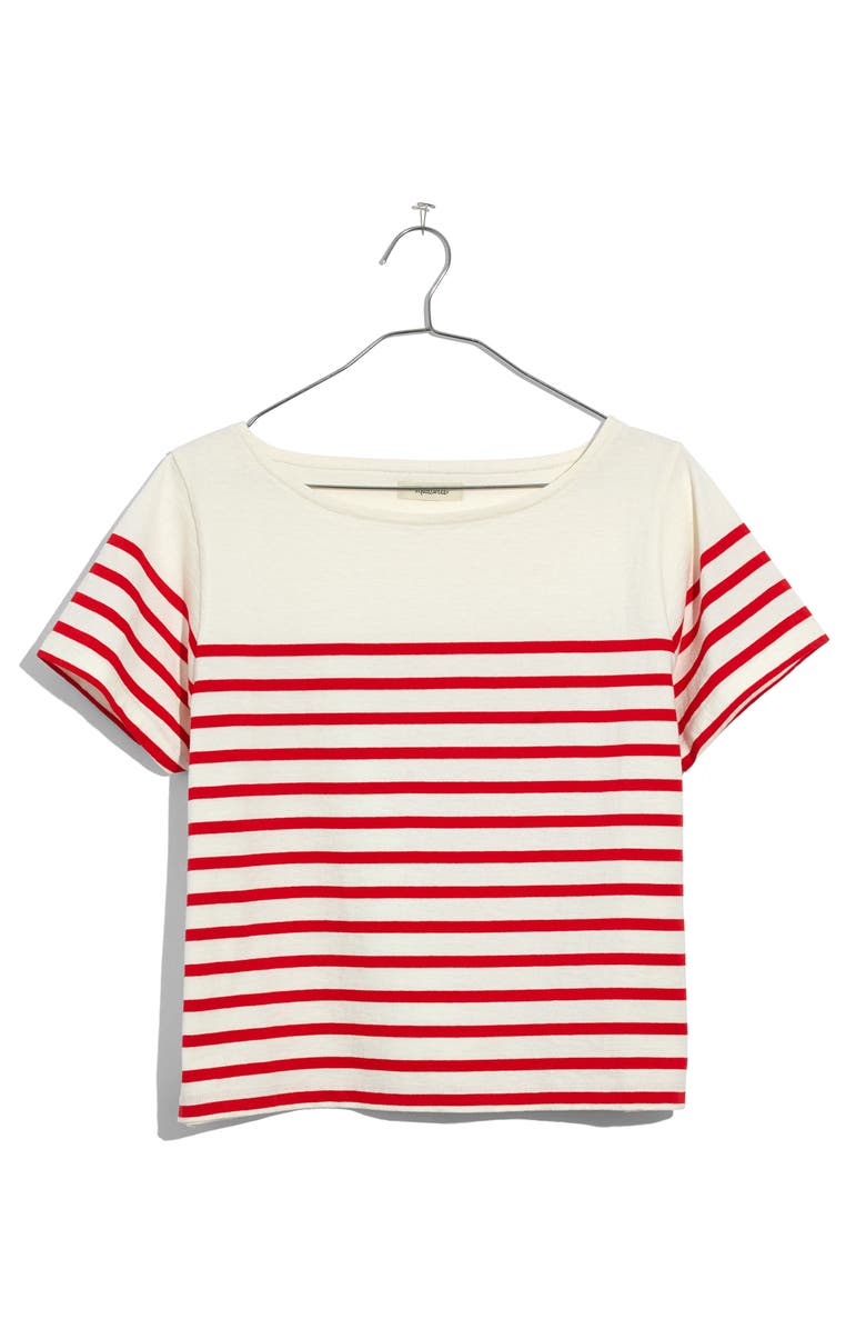 Madewell Setlist Boxy Stripe Tee, Alternate, color, 