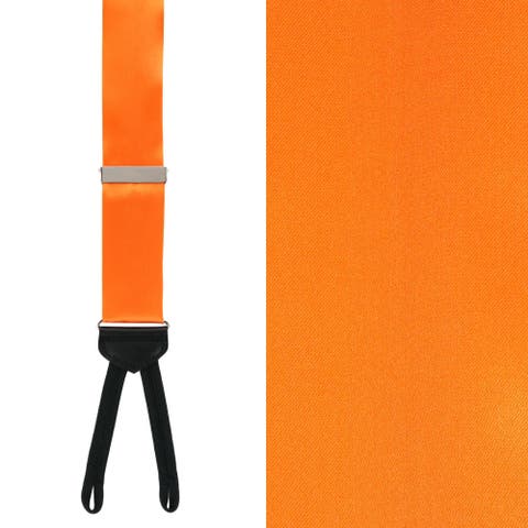 Sutton Solid Color Silk Formal Suspenders | Y-Back, Adjustable Braces