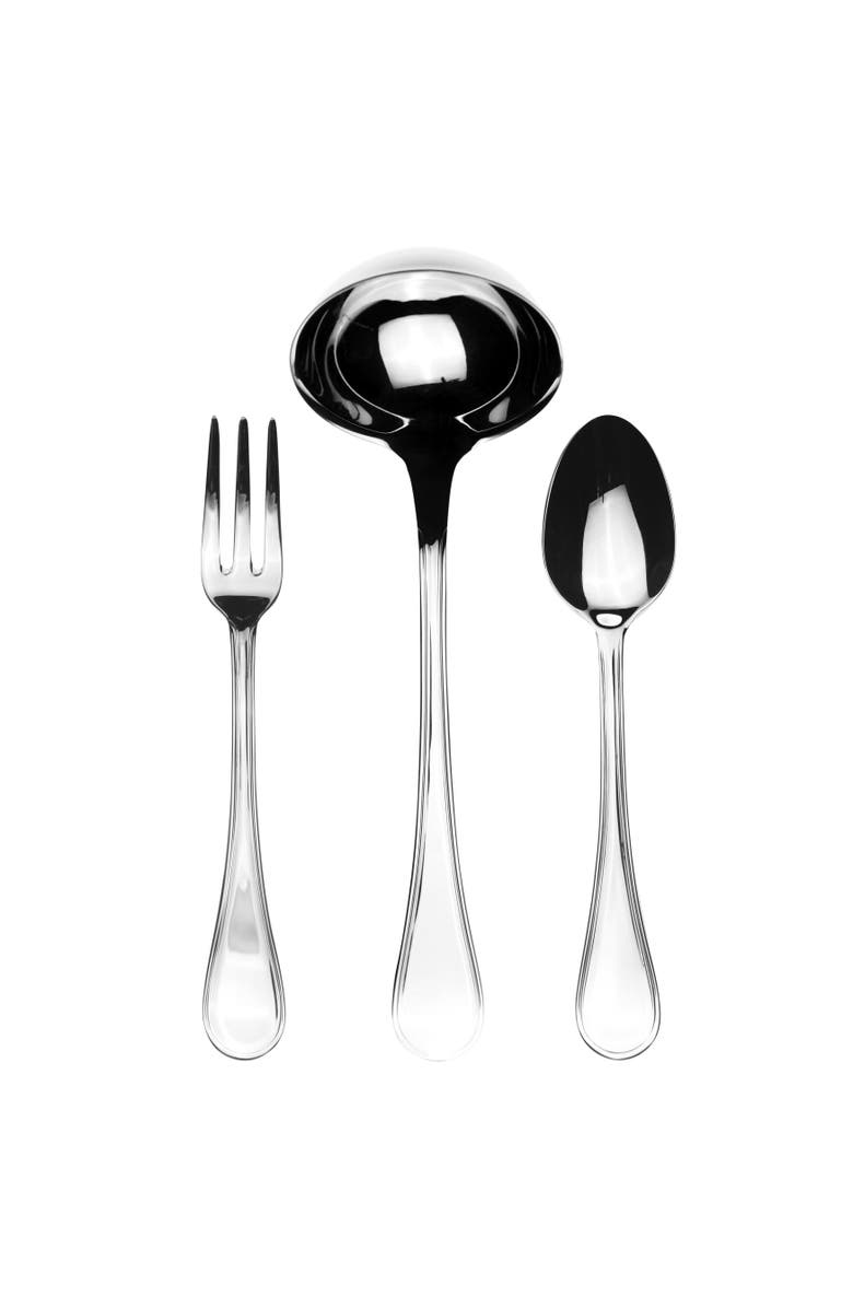 Mepra Boheme Serving Set, Main, color, Silver