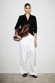 COS Elasticated Linen Barrel-Leg Pants