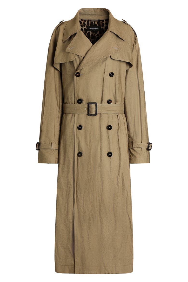 Cotton Blend Trench Coat, Main, color, M0453 DARK SAND