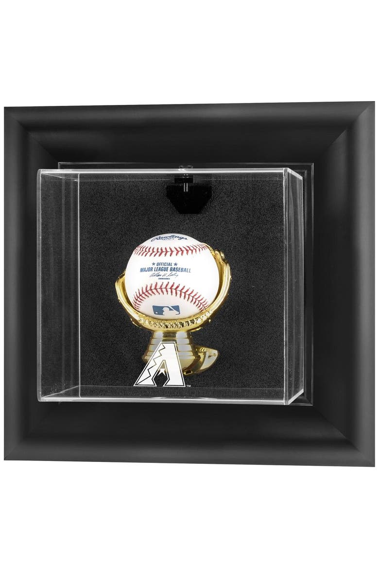 FANATICS AUTHENTIC Arizona Diamondbacks Black Framed Wall-Mounted Logo Baseball Display Case, Main, color, 