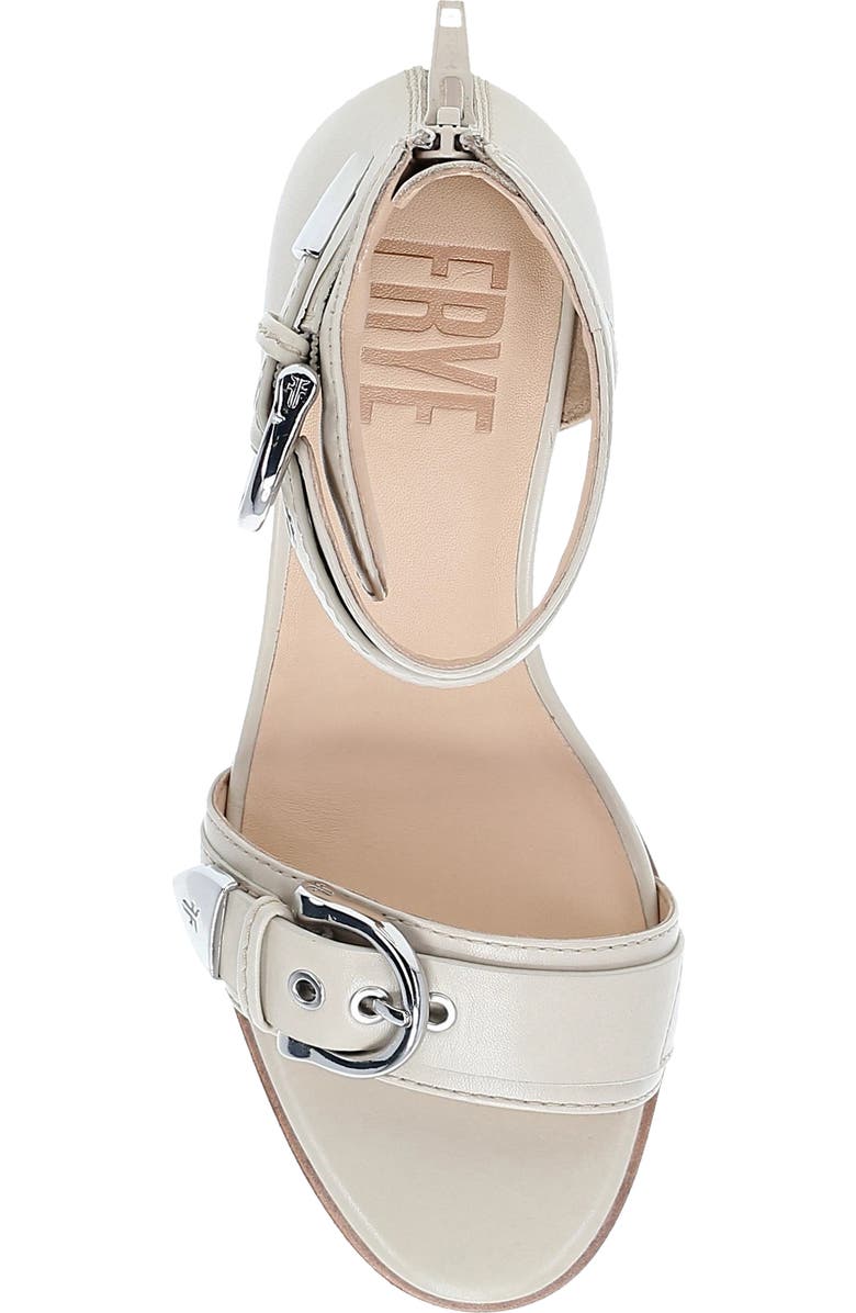 Frye Rachel Ankle Strap Wedge Sandal, Alternate, color, Ivory