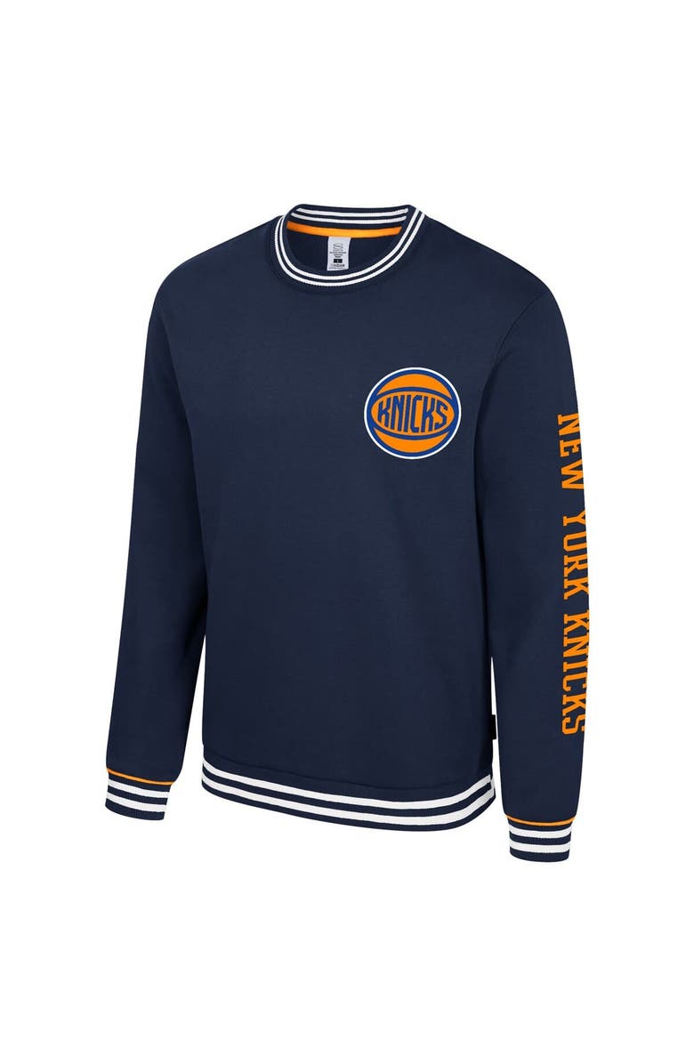 Stadium Essentials Unisex Stadium Essentials Navy New York Knicks Half-Time 2 Pullover Sweatshirt, Alternate, color, 