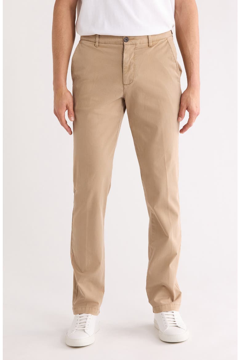 Garment Dyed Flat Front Pant, Main, color, KHAKI