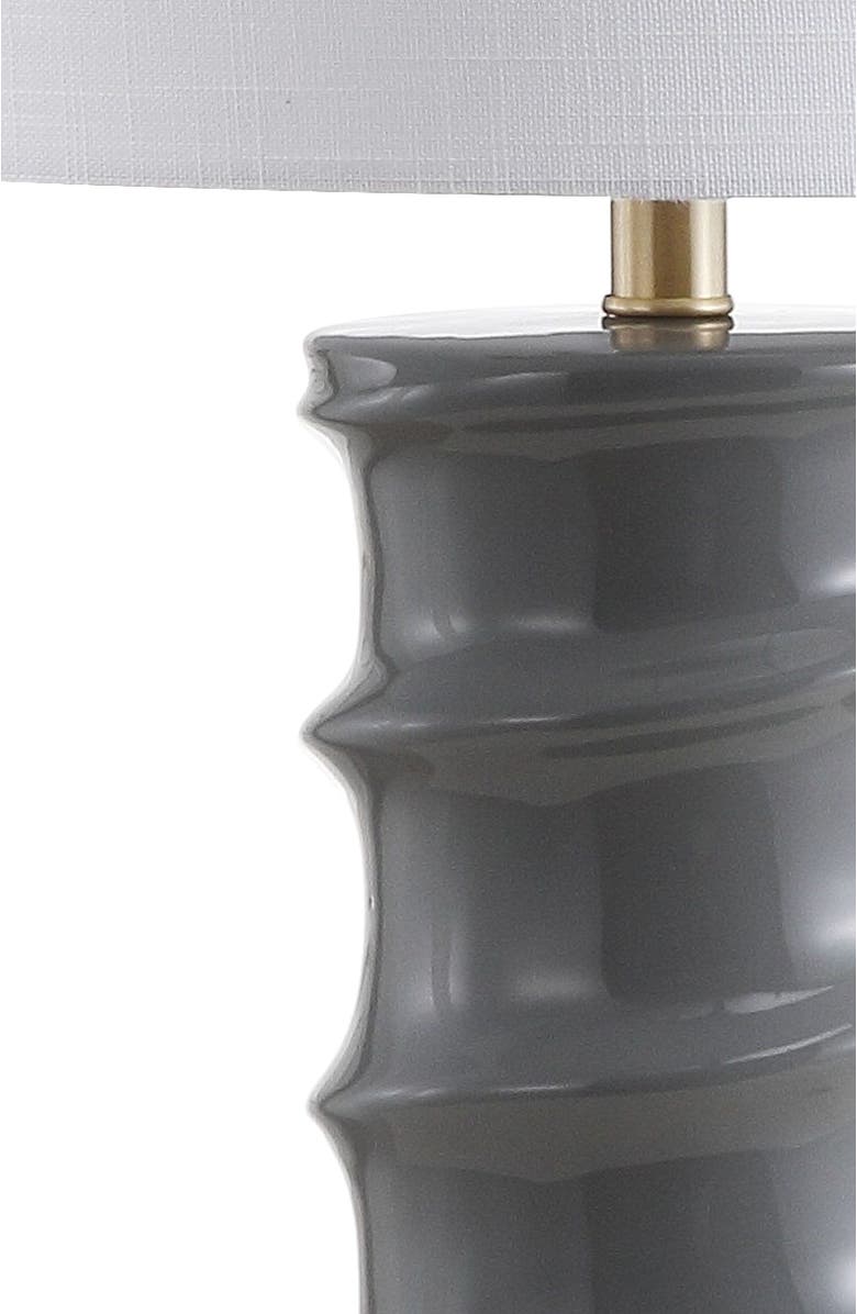 JONATHAN Y Taipei 28" Ceramic LED Table Lamp, Alternate, color, Dark Gray