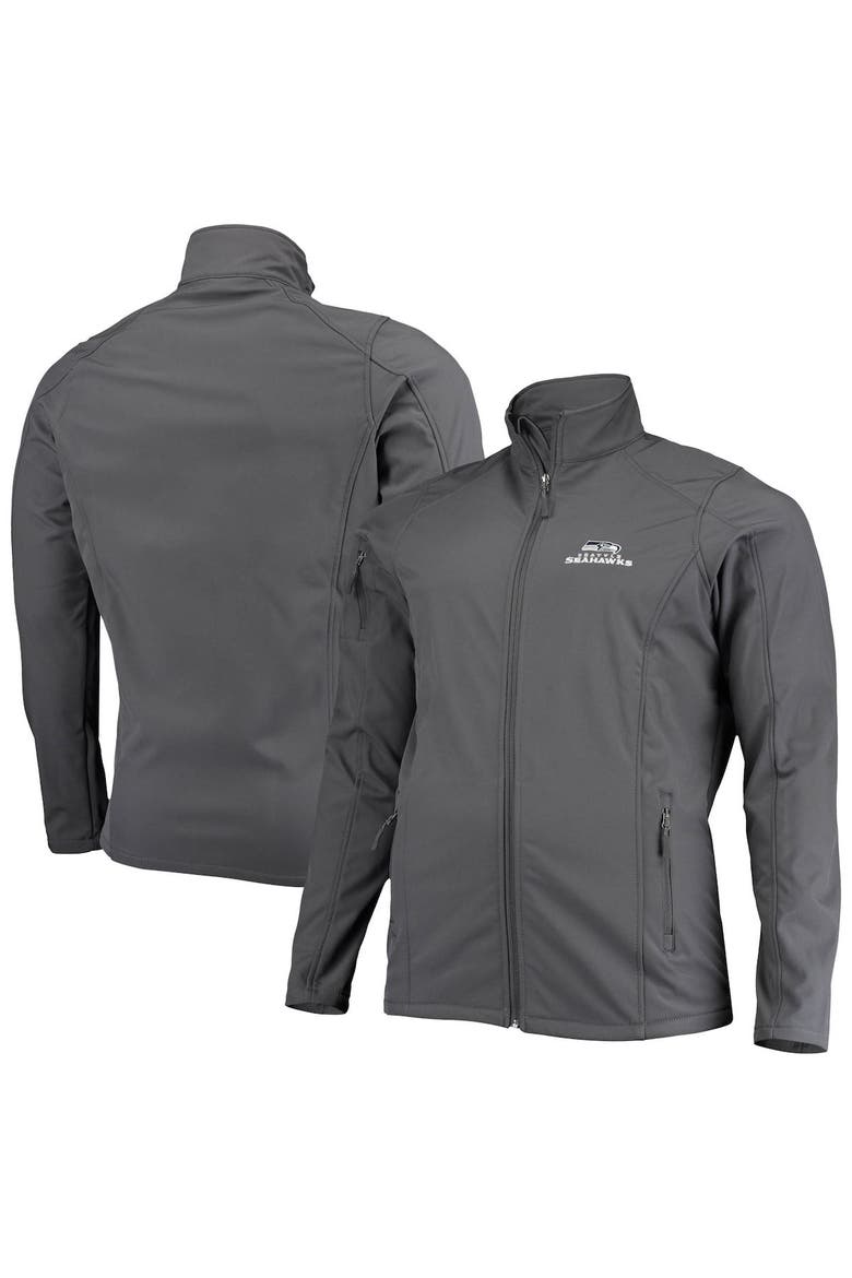 Men's Dunbrooke Gray Seattle Seahawks Big & Tall Sonoma Softshell Full-Zip Jacket, Main, color, Gray