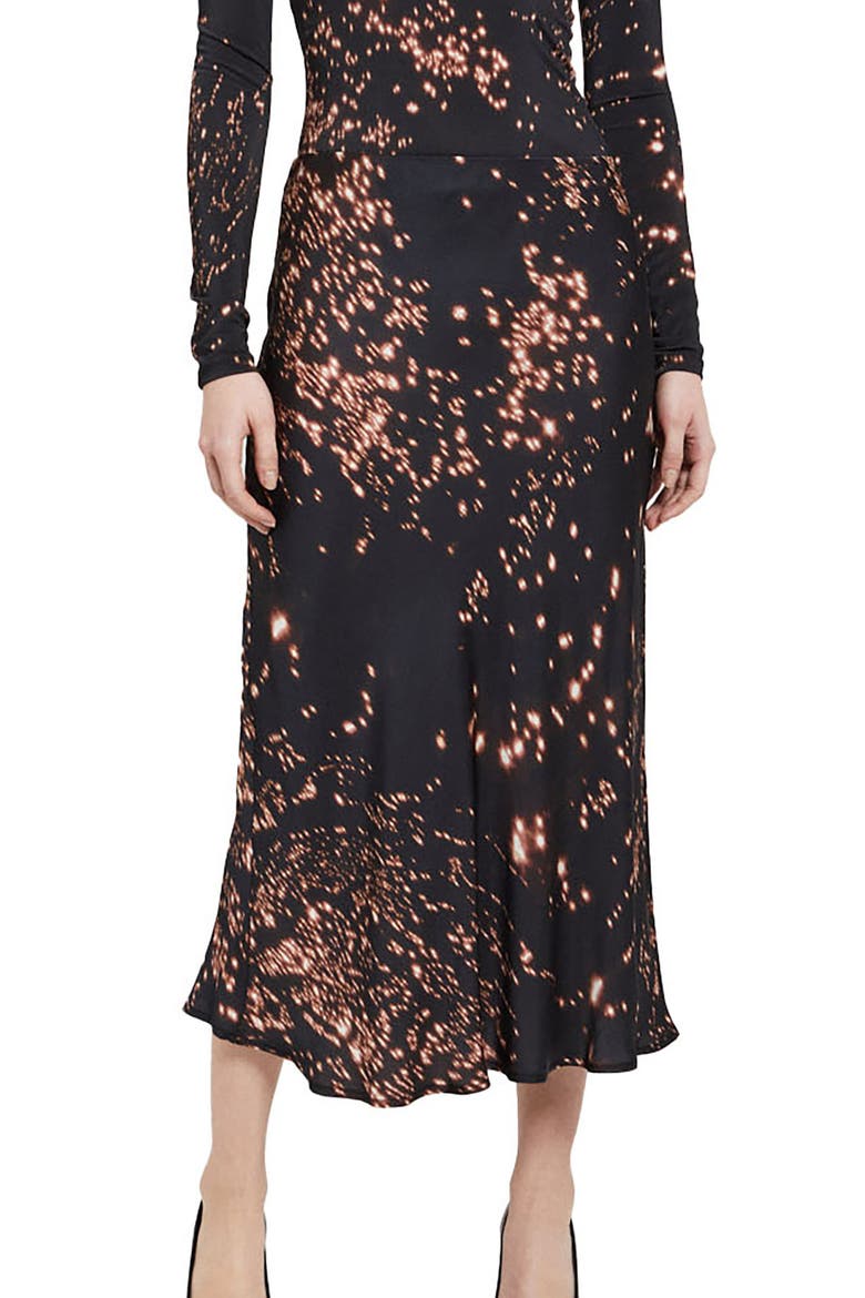 Viscose Long Skirt, Main, color, Black