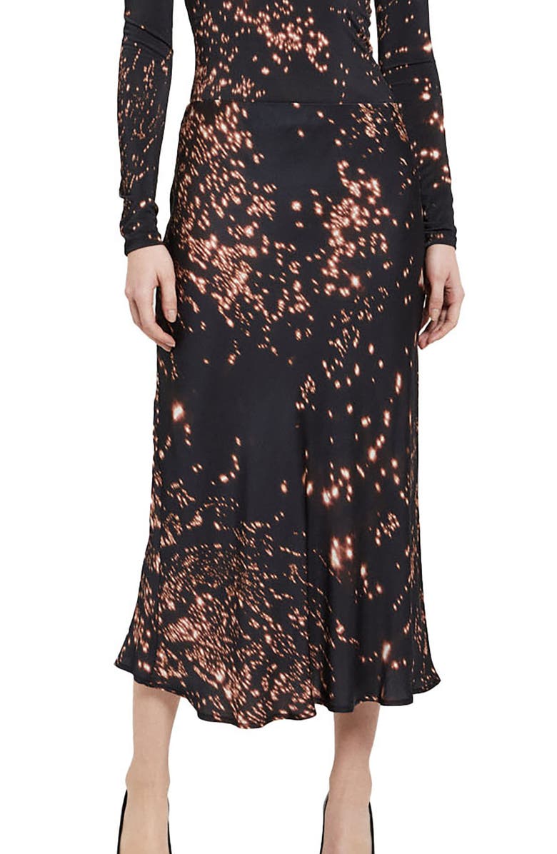 ottod'Ame Viscose Long Skirt, Main, color, Black