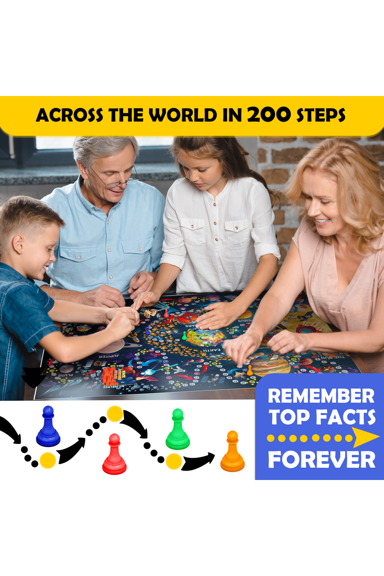 Educational Board Games for Kids and Families, Alternate, color, Spase Game
