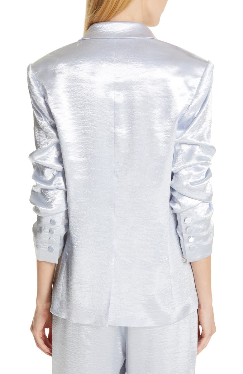 Cinq à Sept Kylie Hammered Satin Jacket, Alternate, color,