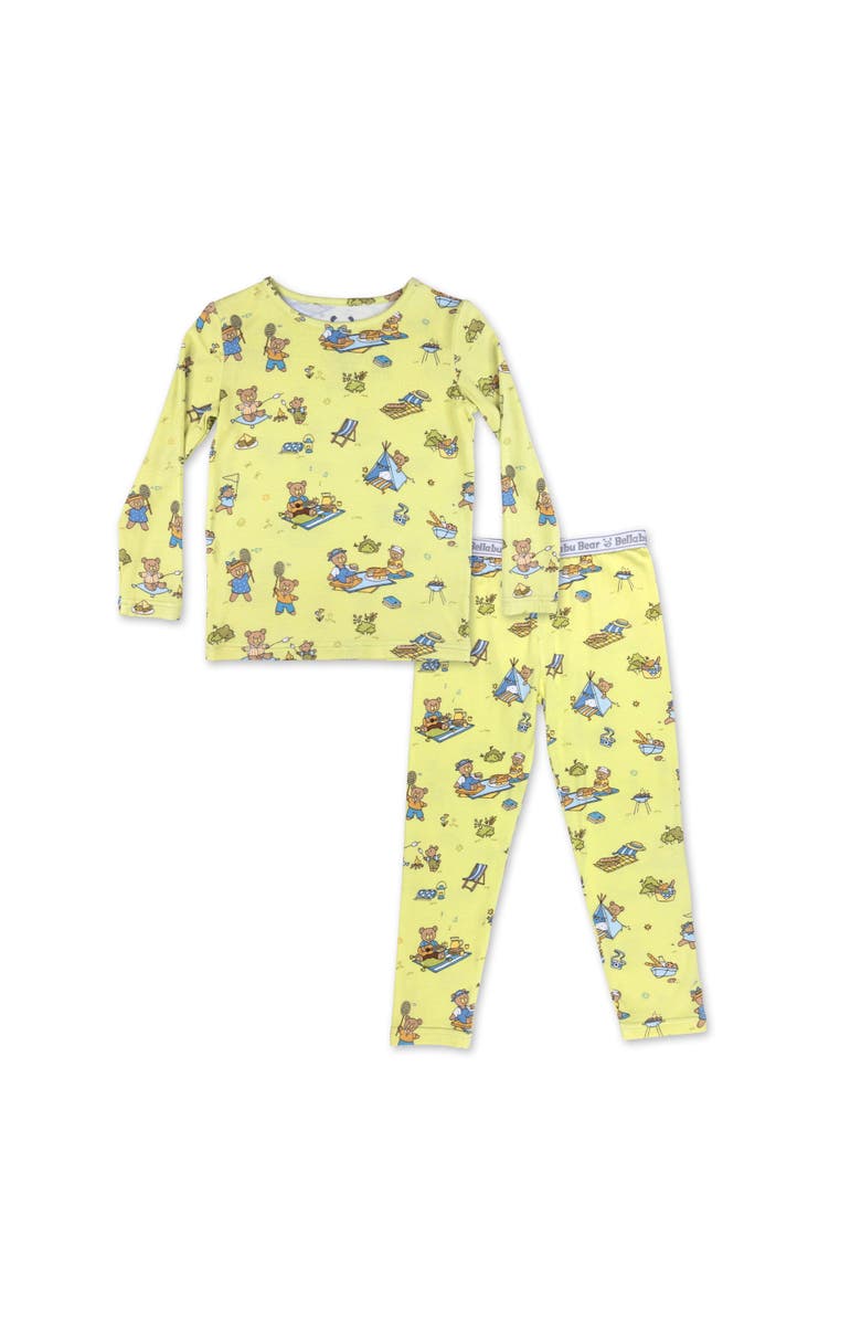 Bellabu Bear Kids' Teddy Bear Picnic Set of 2 Piece Pajamas, Main, color, Teddy Bear Picnic
