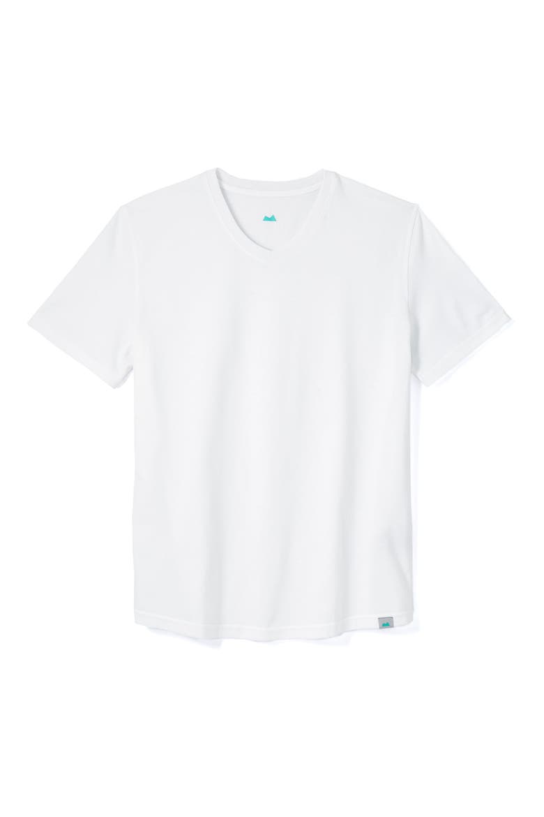 Everyday Tee with V-Neck, Main, color, White