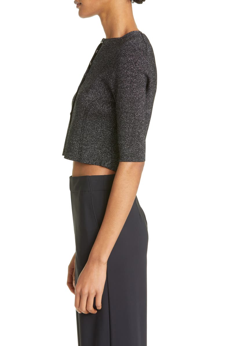 Ted Baker London Sparkly Metallic Crop Cardigan, Alternate, color, 