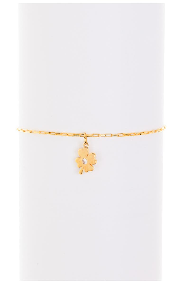 PAIGE NOVICK Clover Charm Bracelet, Main, color,