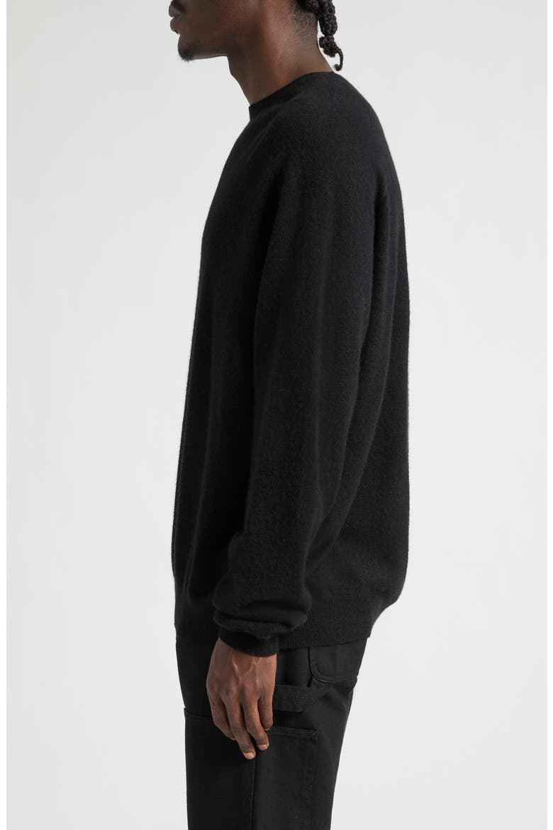 Cashmere & Silk Crewneck Sweater, Alternate, color, BLACK