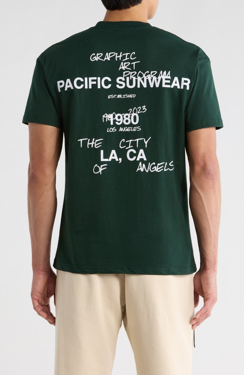PacSun Art Program Graphic T-Shirt, Alternate, color, Green