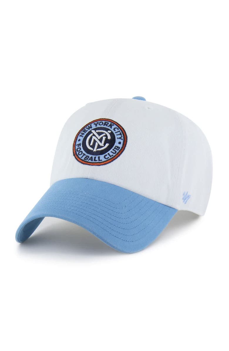 '47 Men's '47  White New York City FC Two-Tone Clean Up Adjustable Hat, Main, color, White