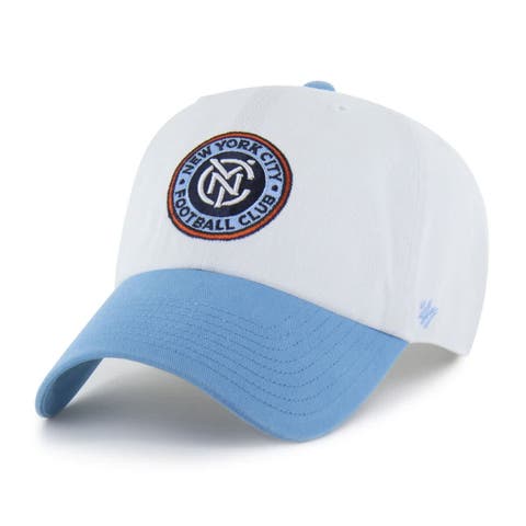Men's '47  White New York City FC Two-Tone Clean Up Adjustable Hat