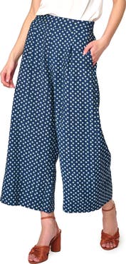 GIBSONLOOK Print Wide Leg Crop Pants