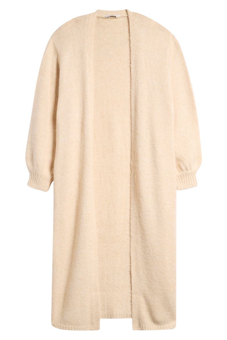 Maxi Cardigan, Alternate, color, BEIGE