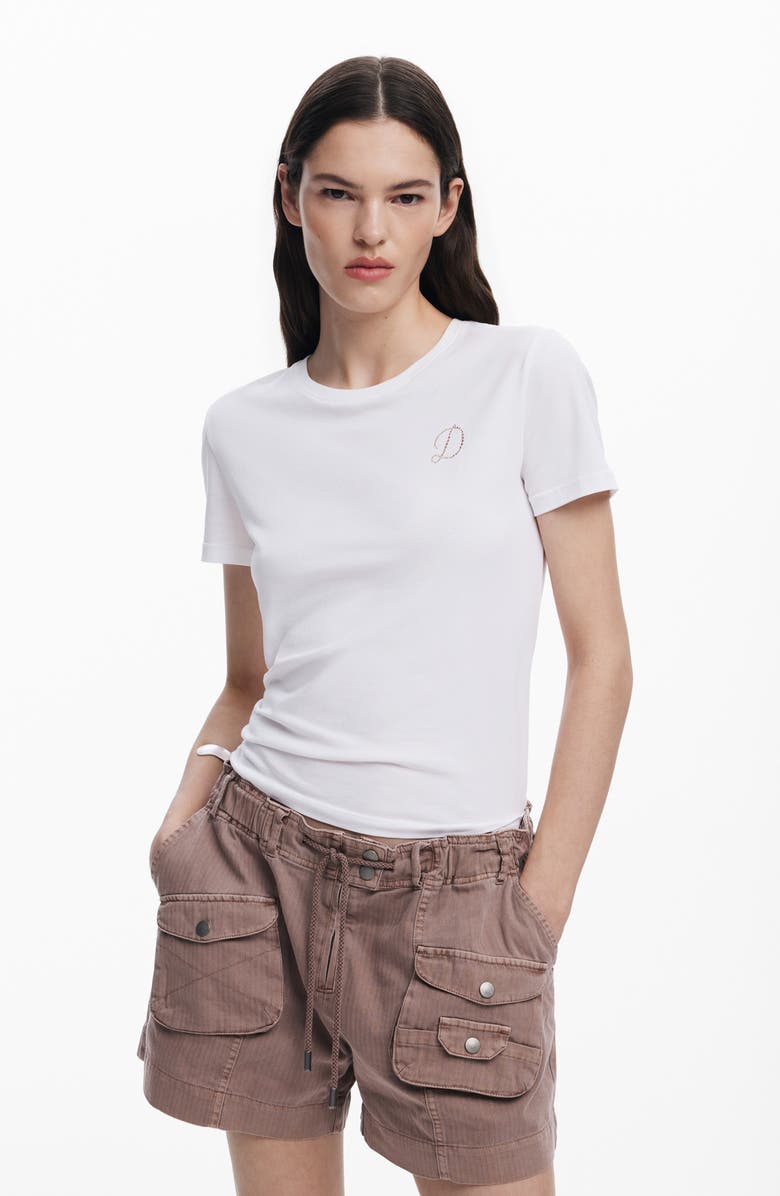 Desigual Cotton Cargo Shorts, Alternate, color, 