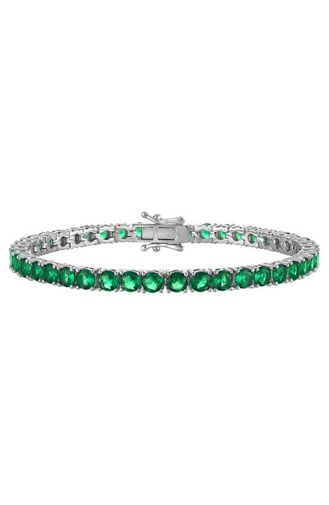 Birthstone Cubic Zirconia Tennis Bracelet