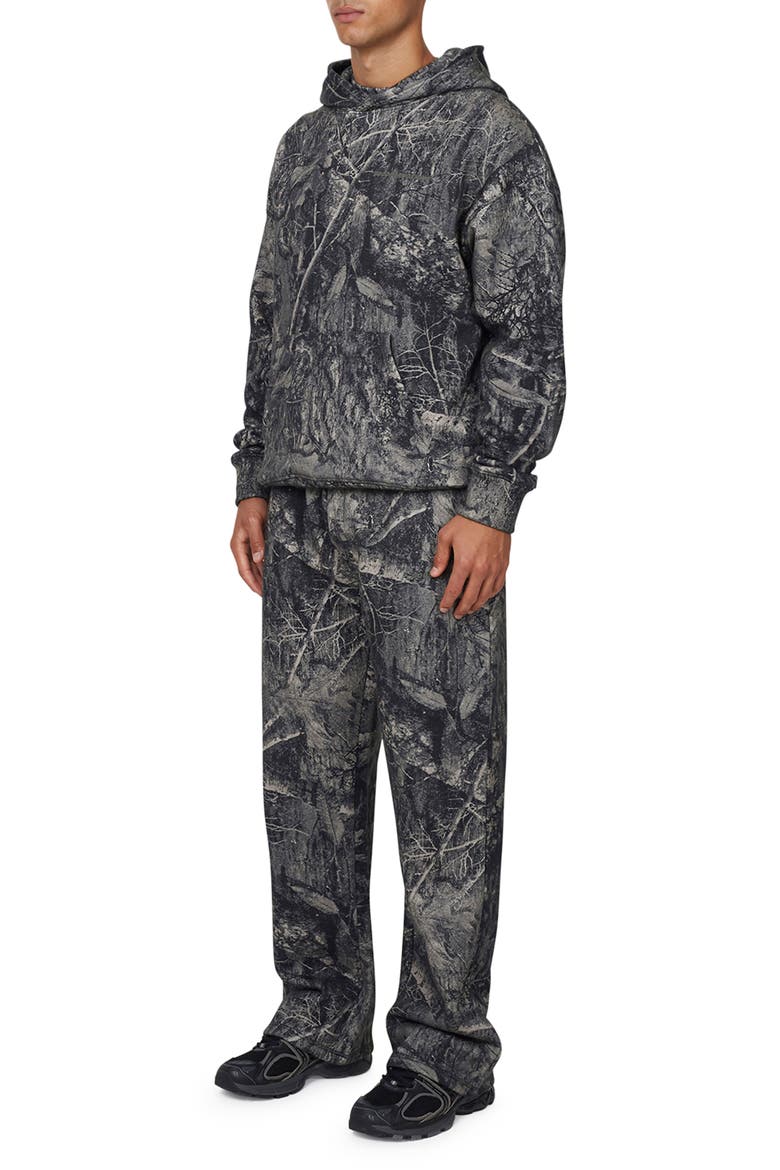 Men's Woodland Blackout Camo Relaxed Hoodie, Alternate, color, Camo