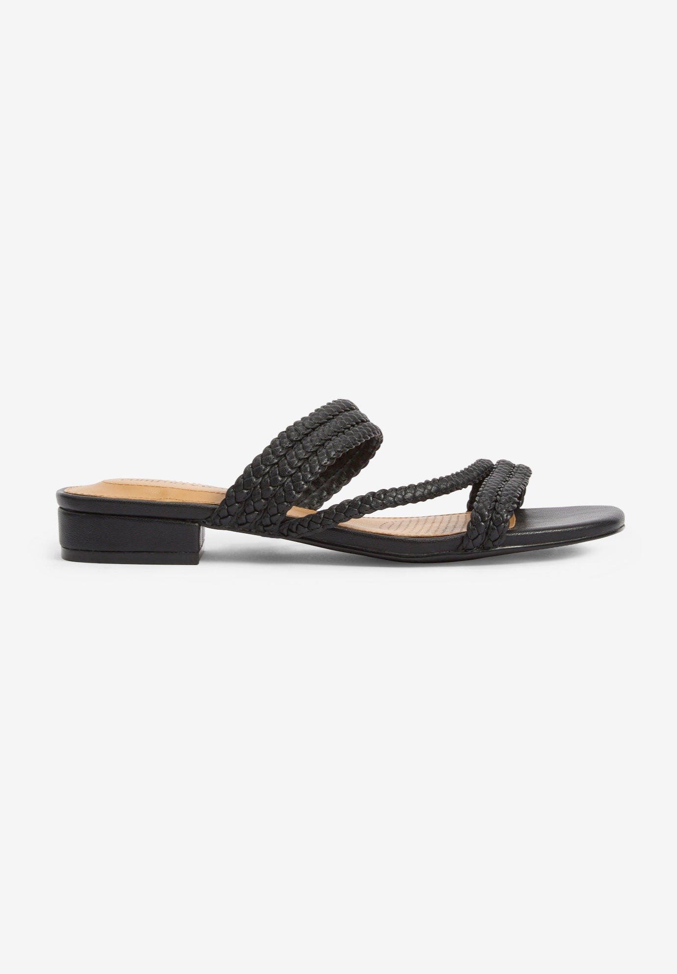 The Adler Slip On Mule, Alternate, color, BLACK