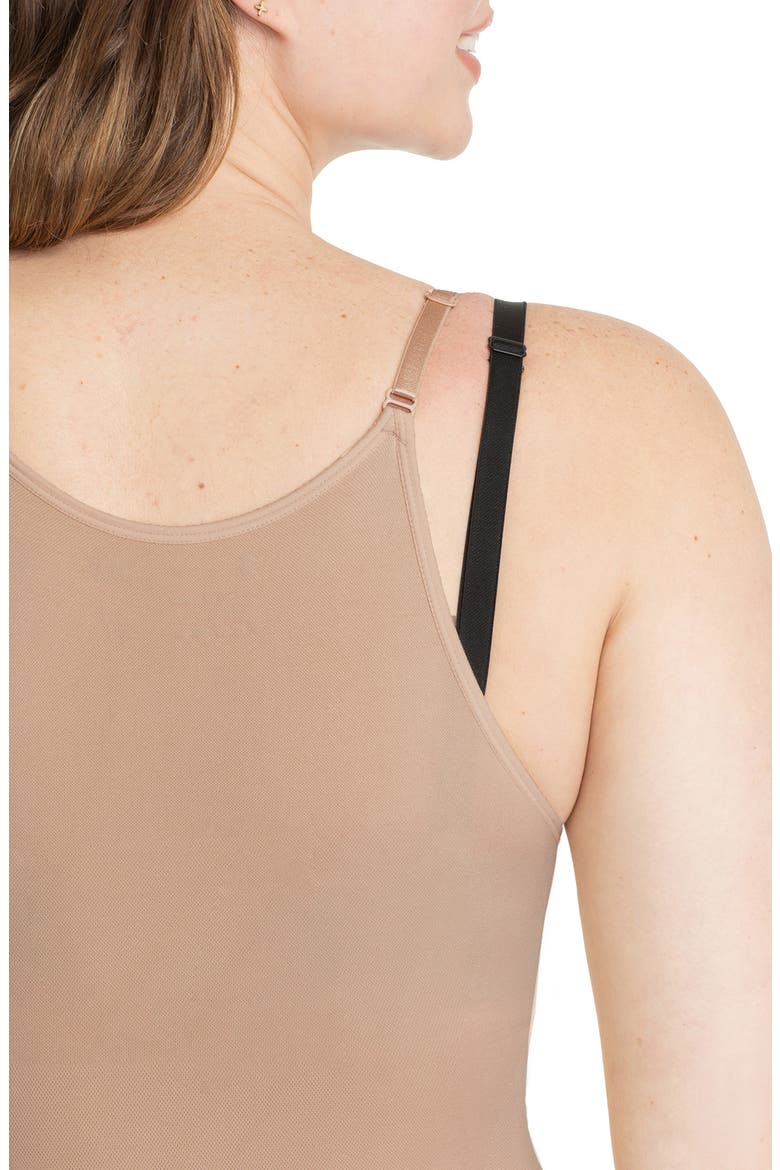 Open Bust Shaper Bodysuit, Alternate, color, LATTE