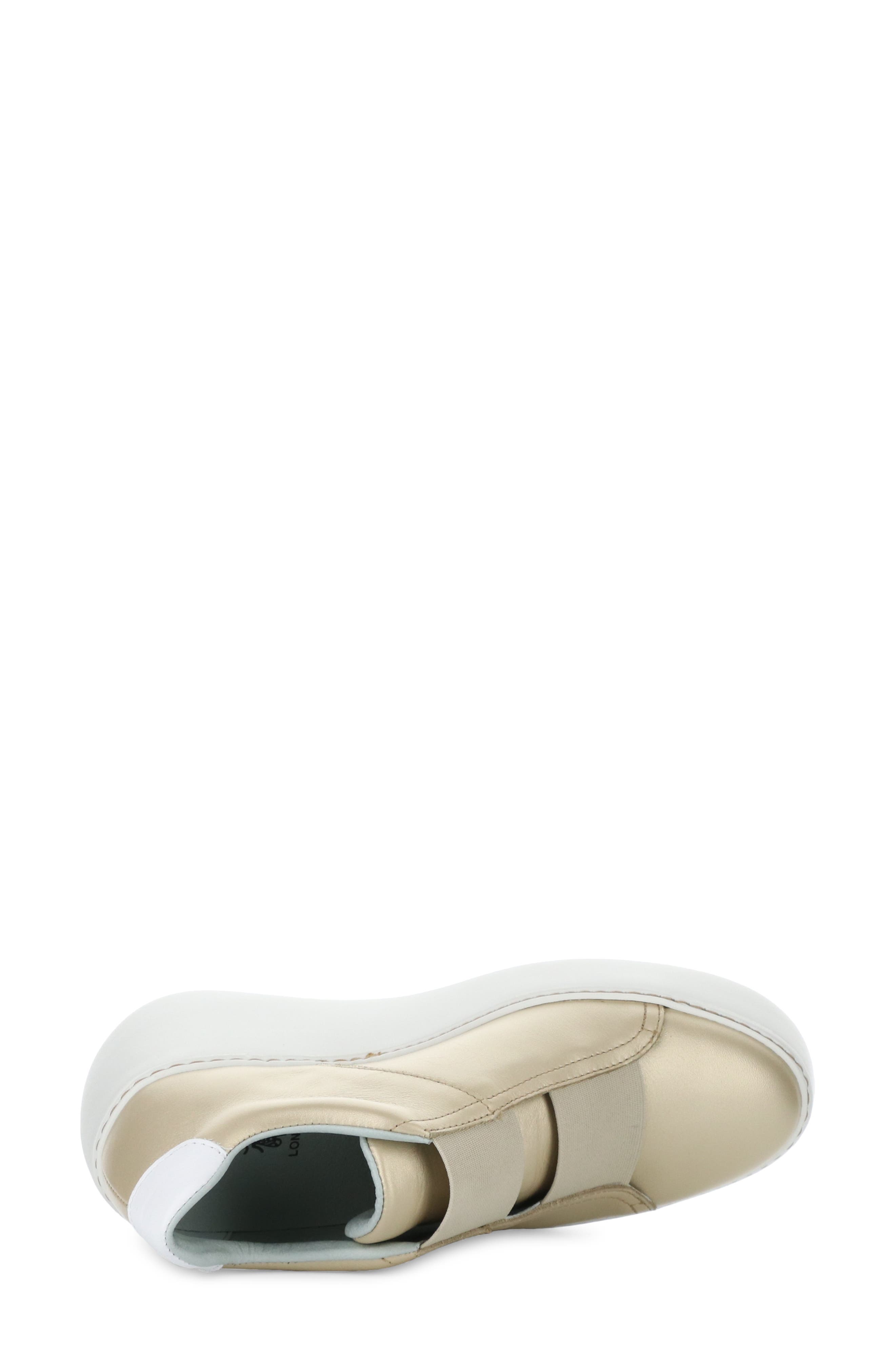 Dito Platform Wedge Sneaker, Alternate, color, 002 GOLD DUBLIN